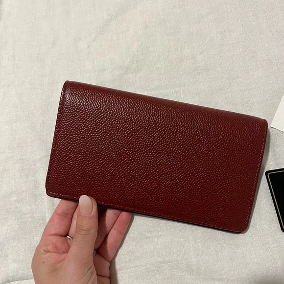 Chanel Burgundy Caviar Leather Timeless CC L Yen Wallet - Picture 5 of 15